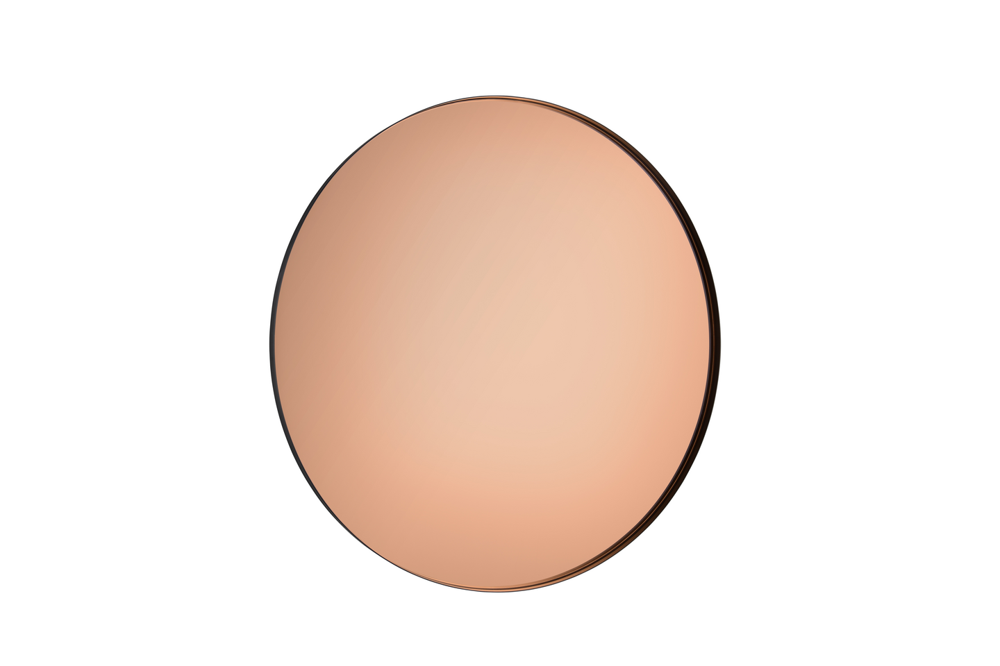 Peili M&M Britta 80cm musta ruusukultaisella peililasilla