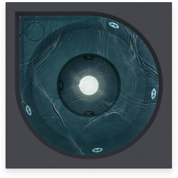 Ulkoporeallas Drop S harmaa