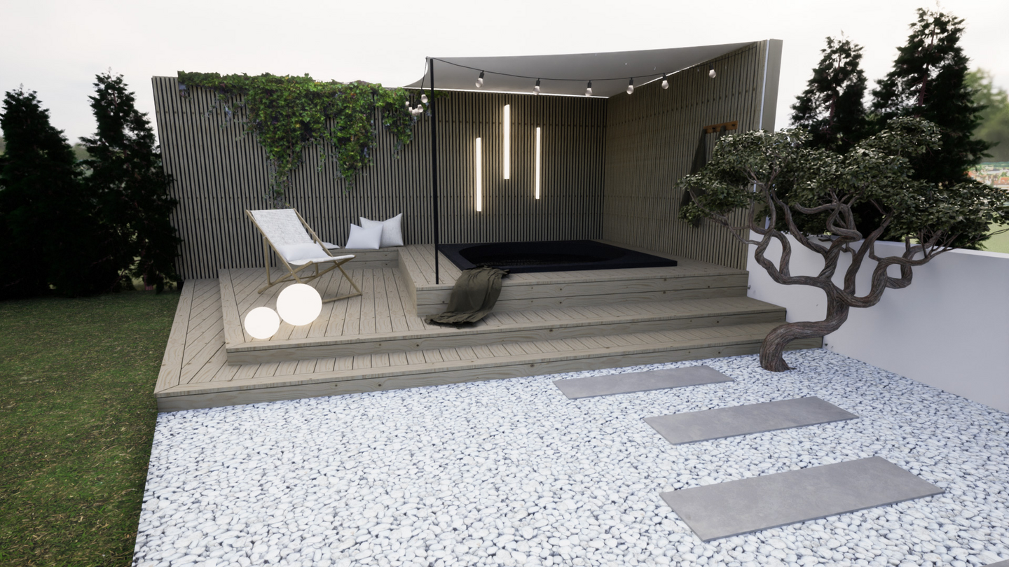 Ulkoporeallas Drop S musta