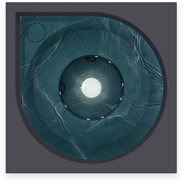 Ulkoporeallas Drop Lähde harmaa