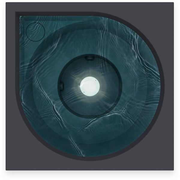 Ulkoporeallas Drop Lampi harmaa