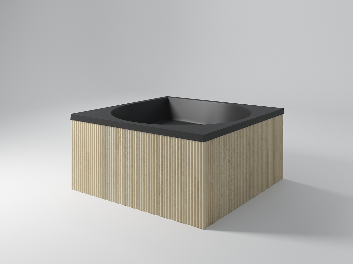 Ulkoporealtaan verhoilu Drop Design Accoya 220x220 cm