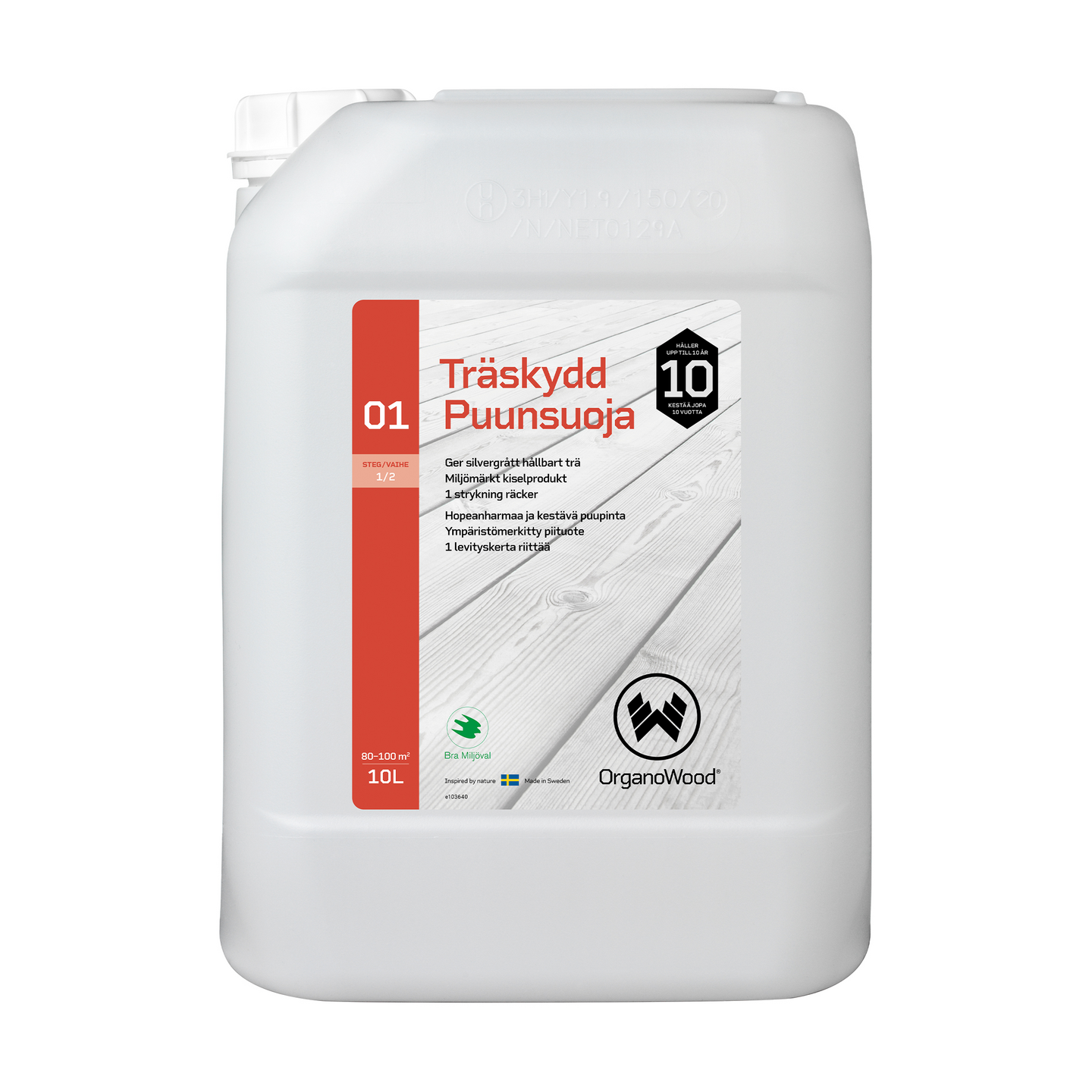 Puunsuoja 01 Organowood 1/2 10l harmaannuttaja