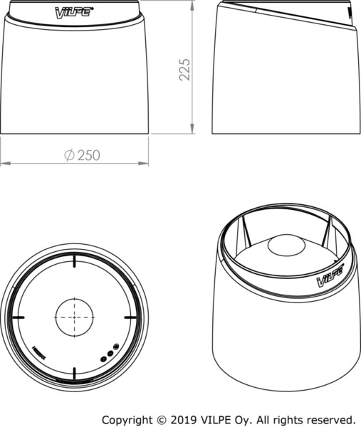 Sadehattu Flow Vilpe 160 Vaaleanharmaa