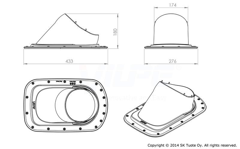 Kattolevy Vilpe Click Classic Vino Musta