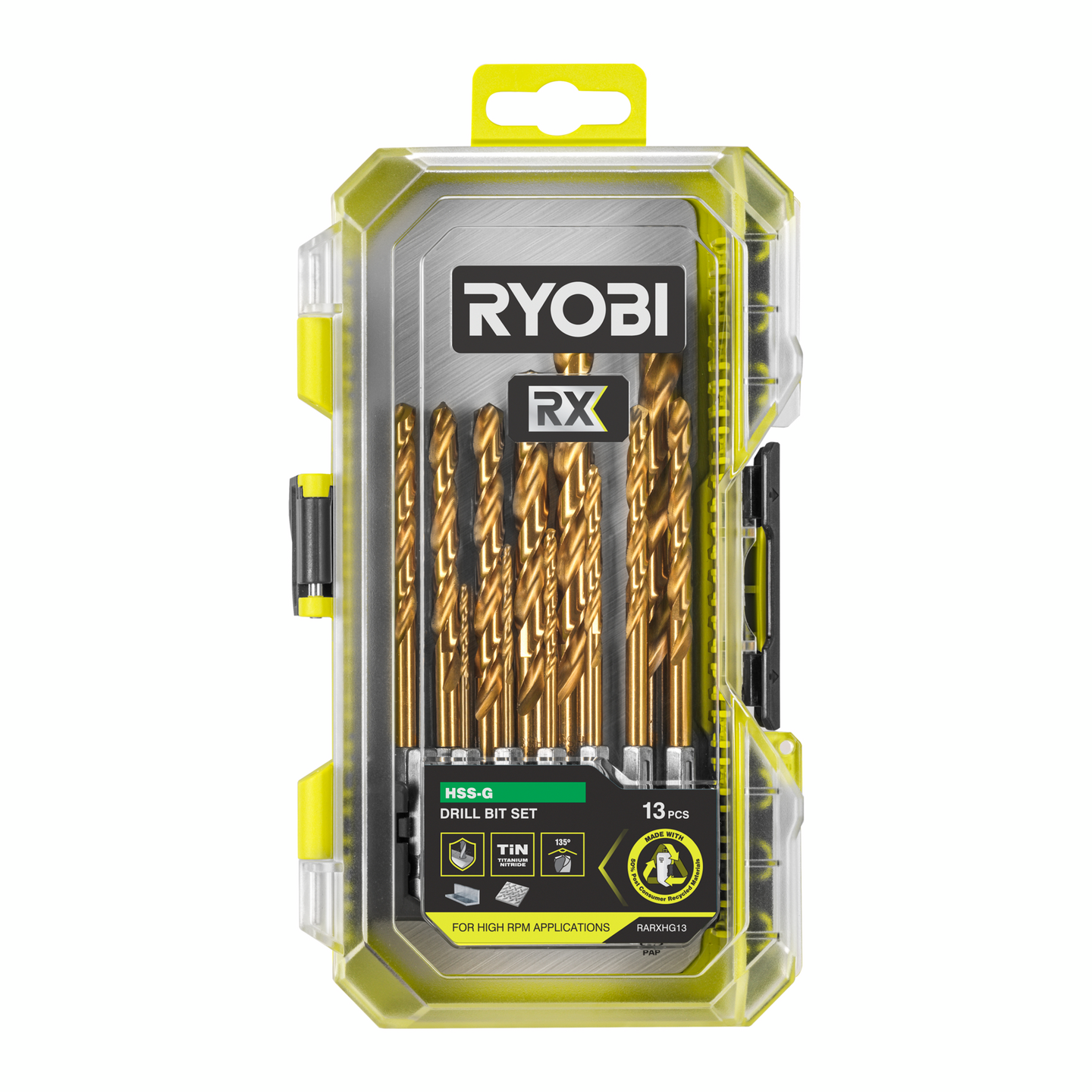 Metalliporanteräsarja Ryobi RARXHG13 1-10mm 13-osainen