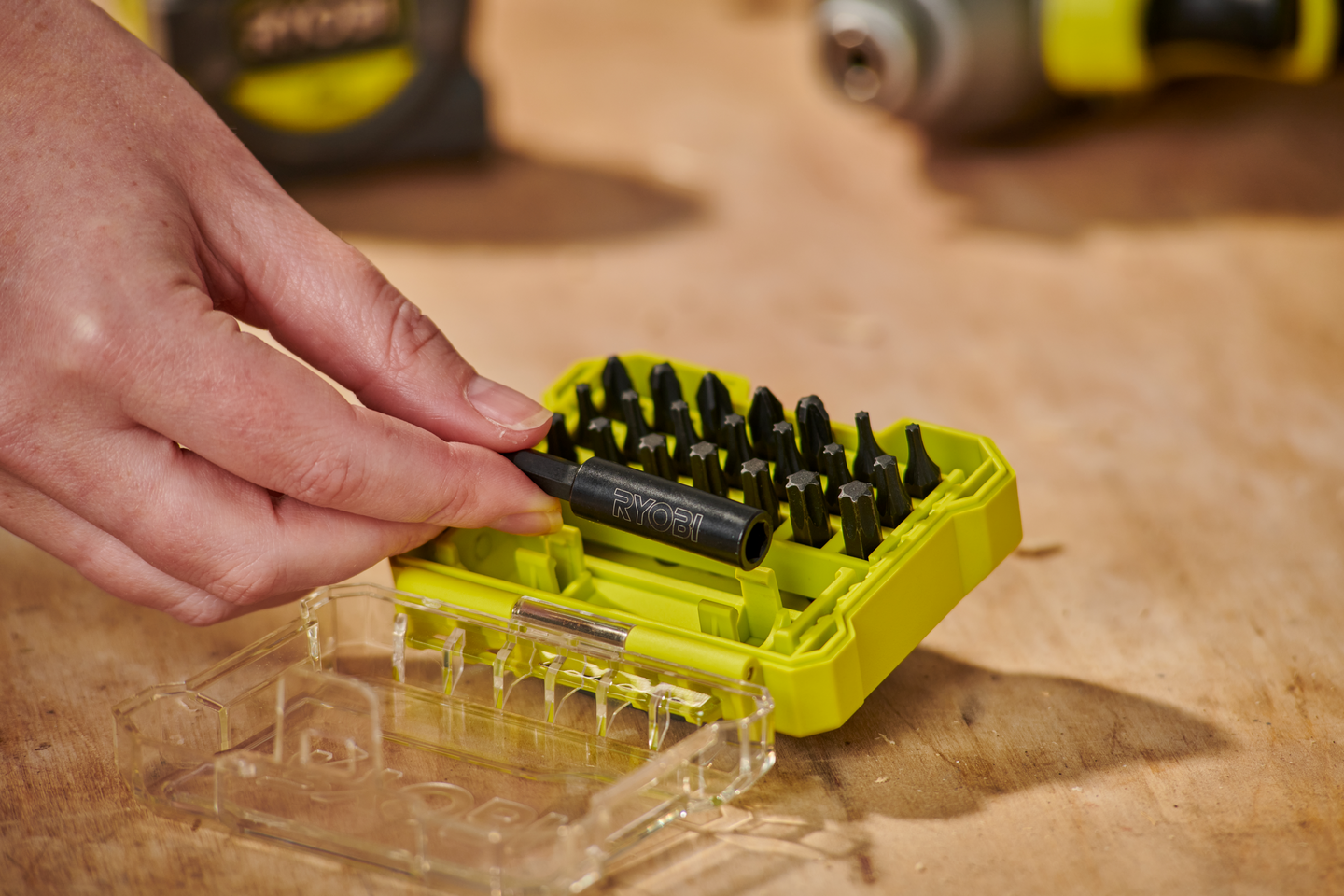 Ruuvauskärkisarja Ryobi RARXSD22 22-osainen