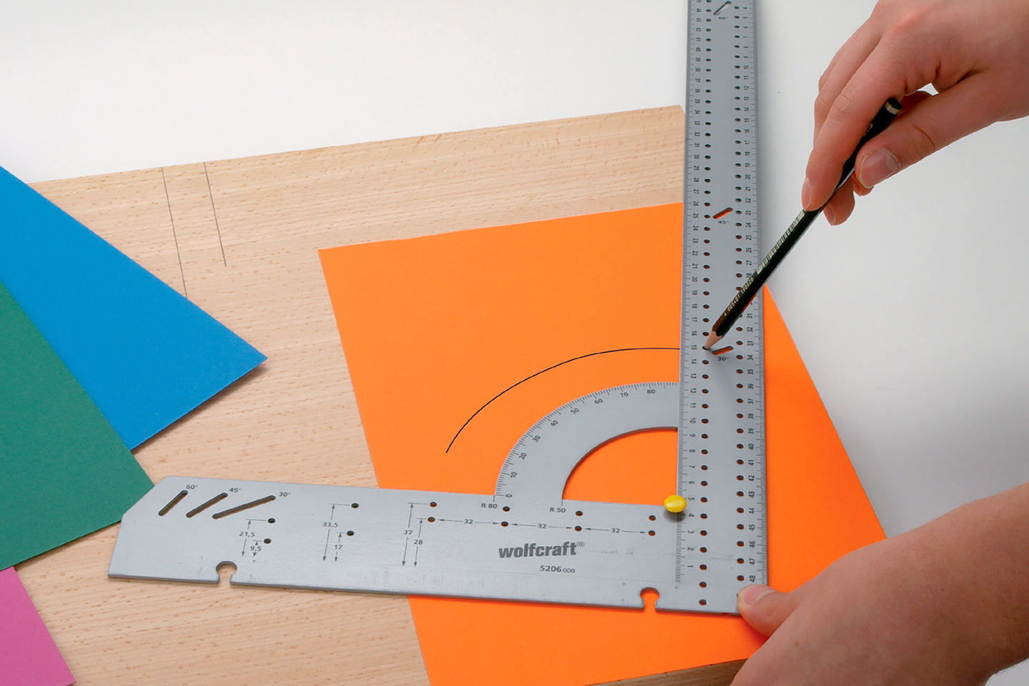 Suorakulma Wolfcraft 500mm
