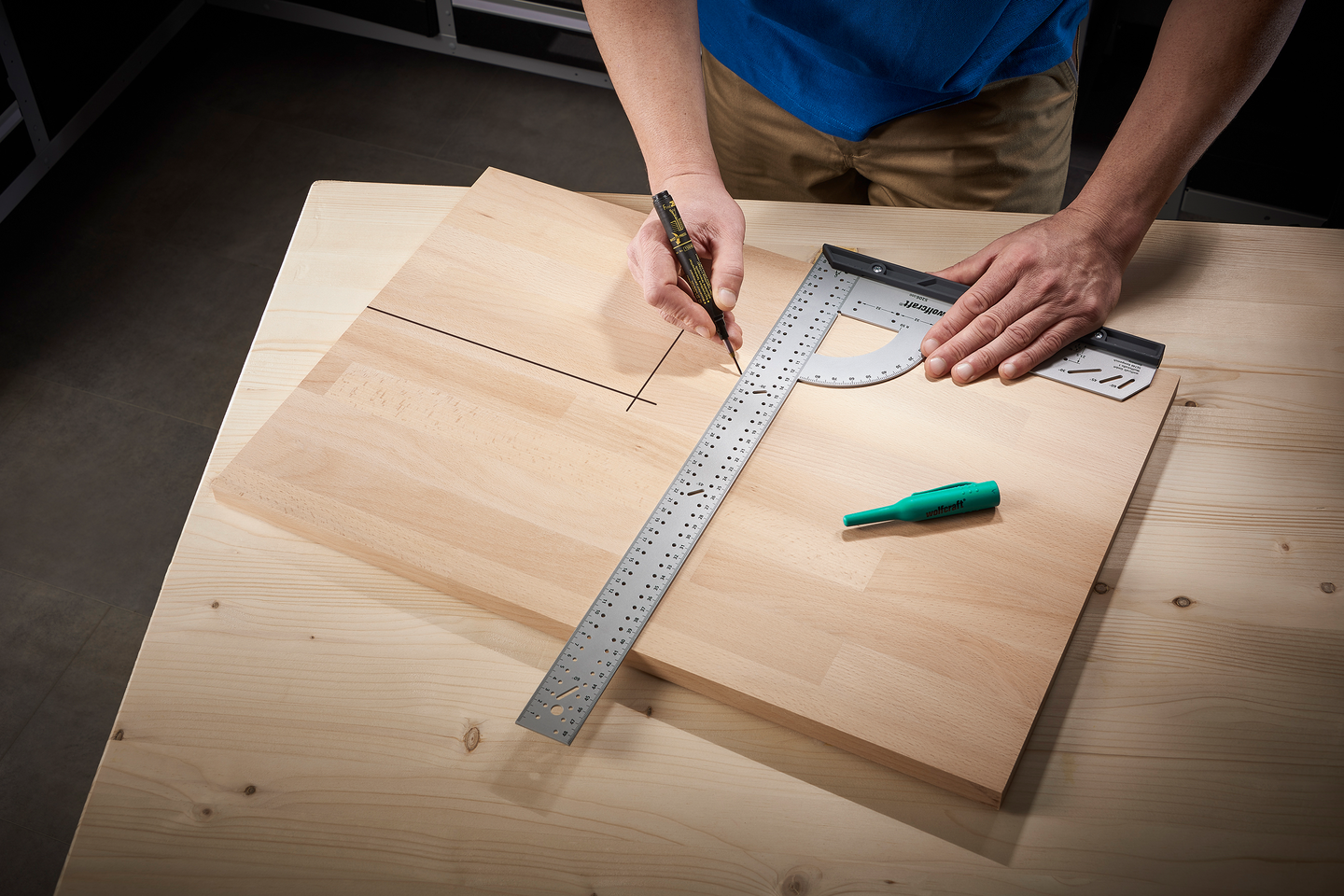 Suorakulma Wolfcraft 500mm