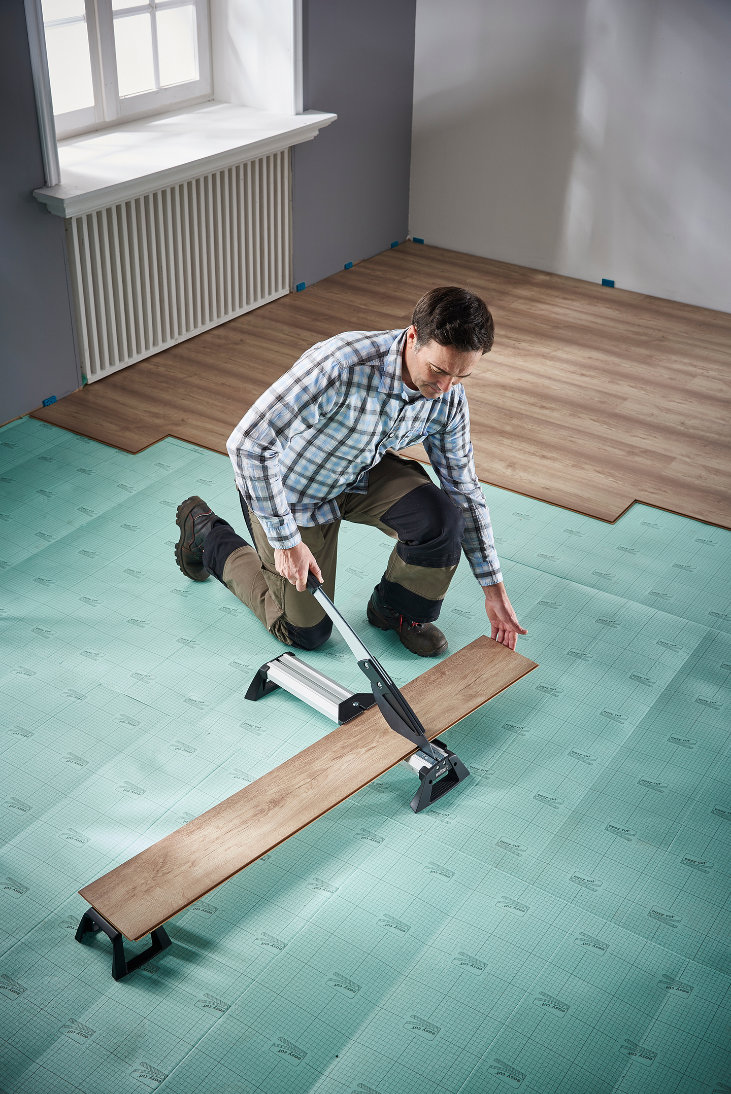 Vinyyli- ja laminaattileikkuri Wolfcraft VLC800