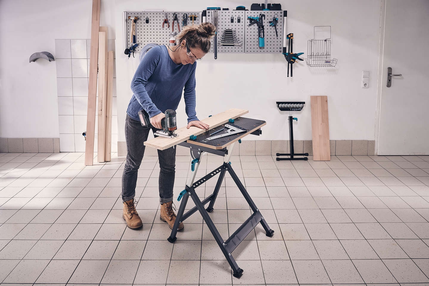 Työpöytä Wolfcraft Master 650 Ergo