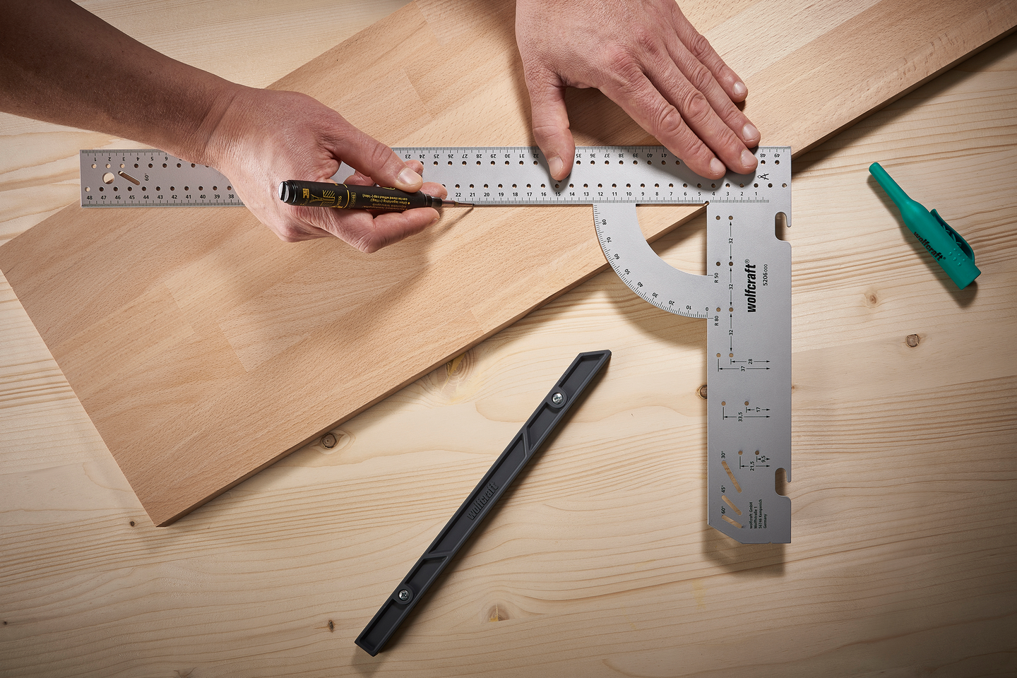 Suorakulma Wolfcraft 500mm