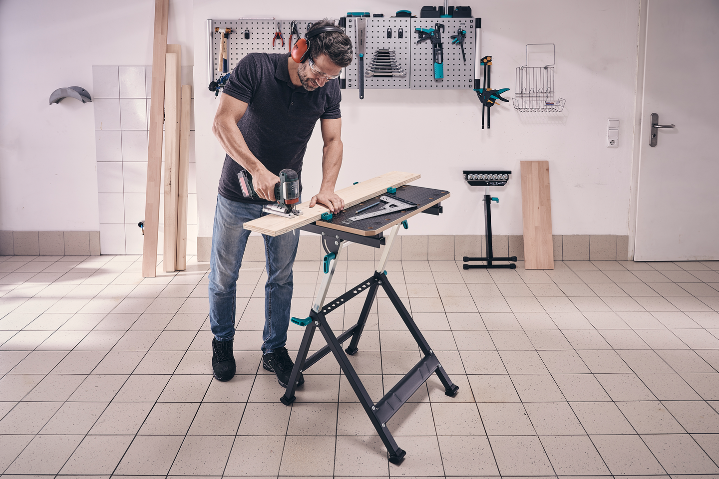 Työpöytä Wolfcraft Master 650 Ergo