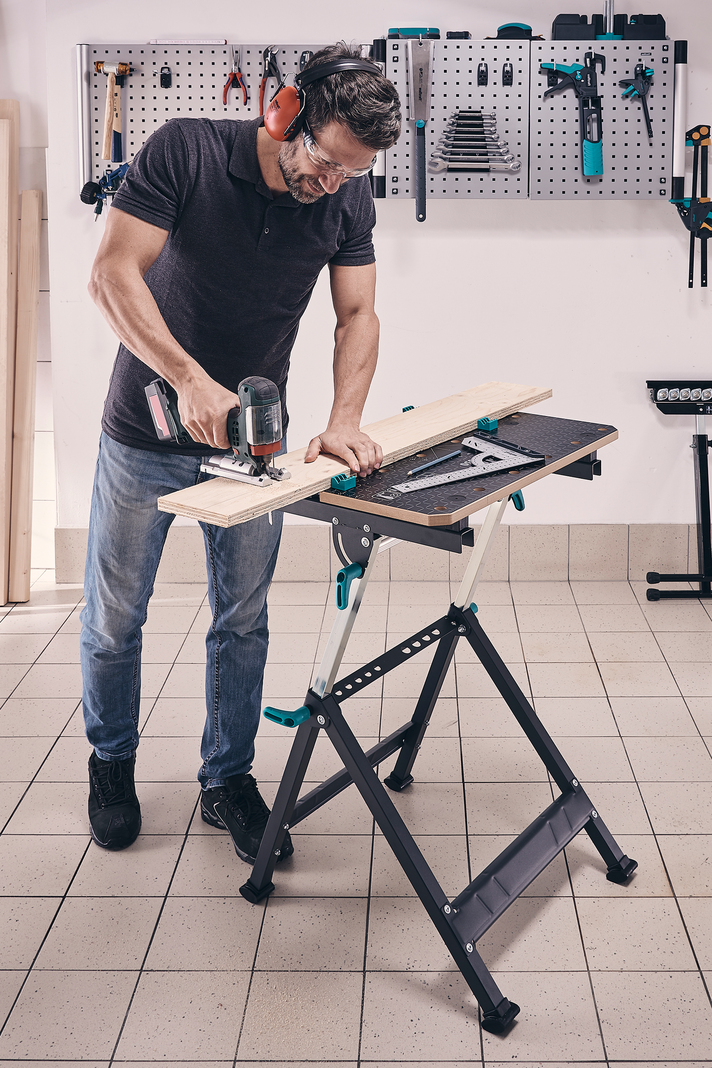 Työpöytä Wolfcraft Master 650 Ergo