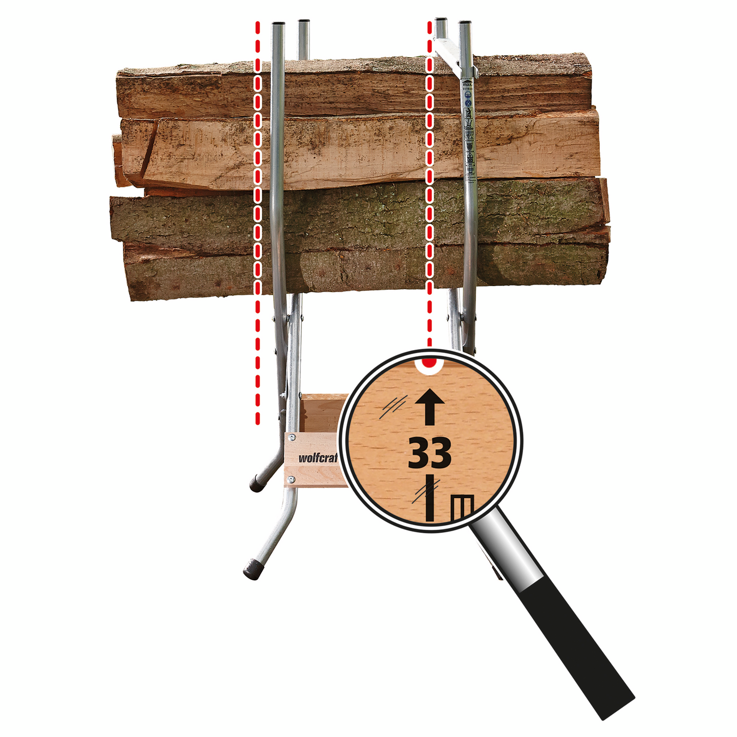 Sahapukki Wolfcraft pieni SB 60