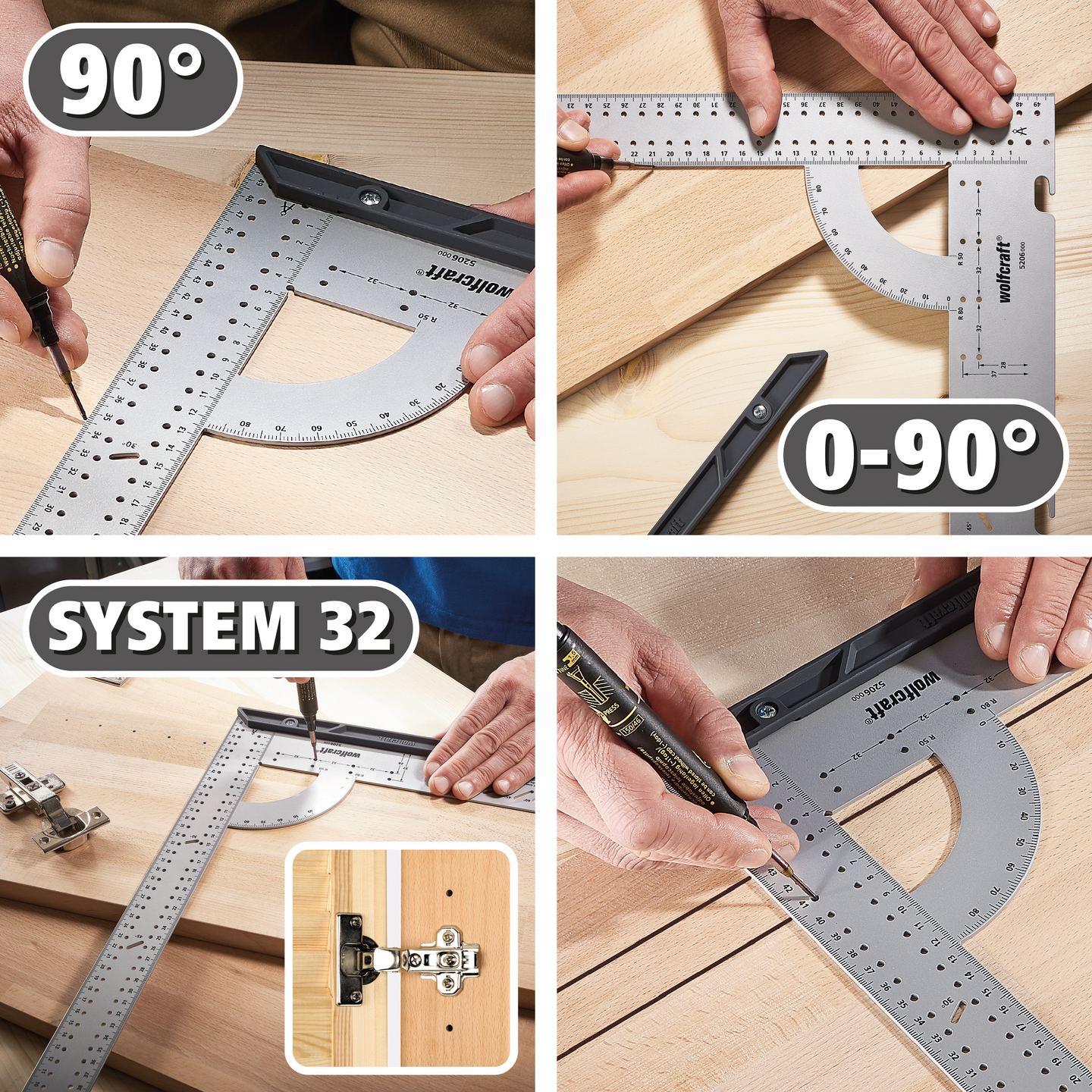 Suorakulma Wolfcraft 500mm