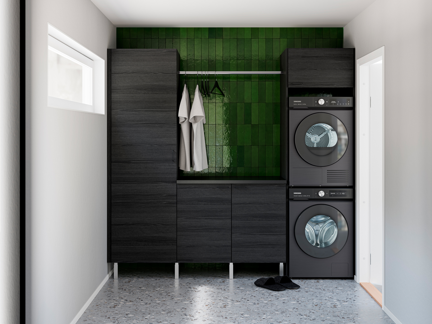 Pesukonekaappi Temal Ergo Tower 60x58x210,8cm