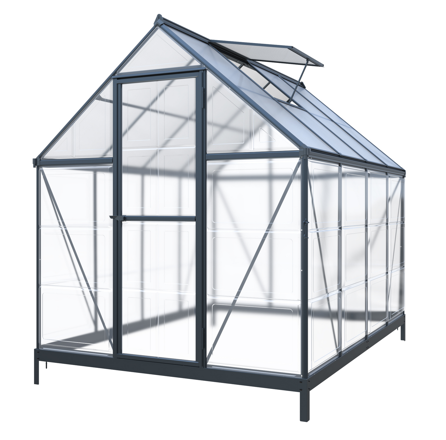 Kasvihuone Goodiy 4,4m2 musta runko