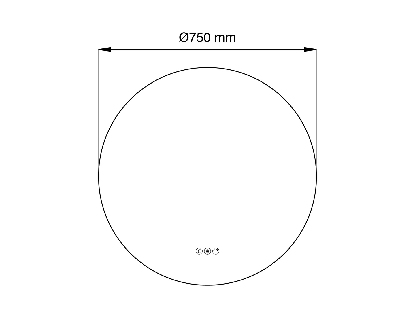 Valopeili Cello Moon 75cm himmennettävä