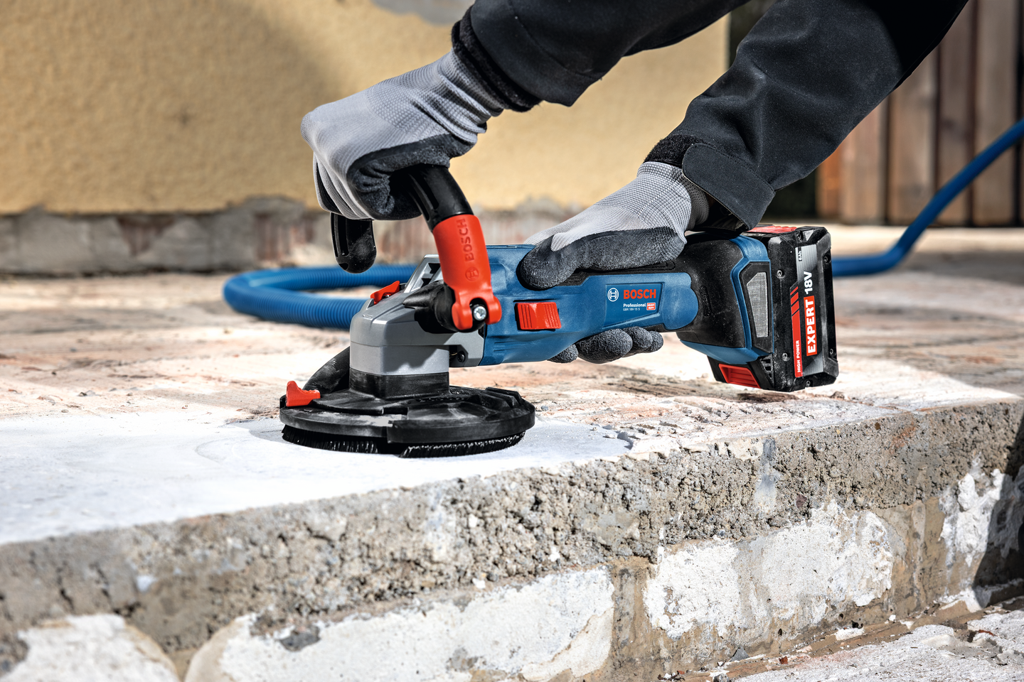 Akkubetonihiomakone Bosch GBR 18V-15 S Solo L-Boxx