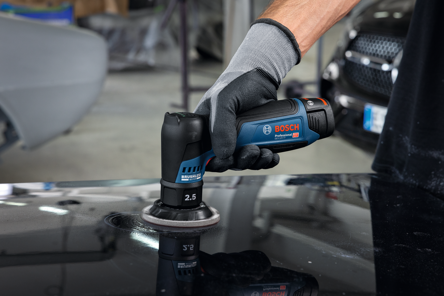 Akkuepäkeskohiomakone Bosch GEX 12V-77 Solo