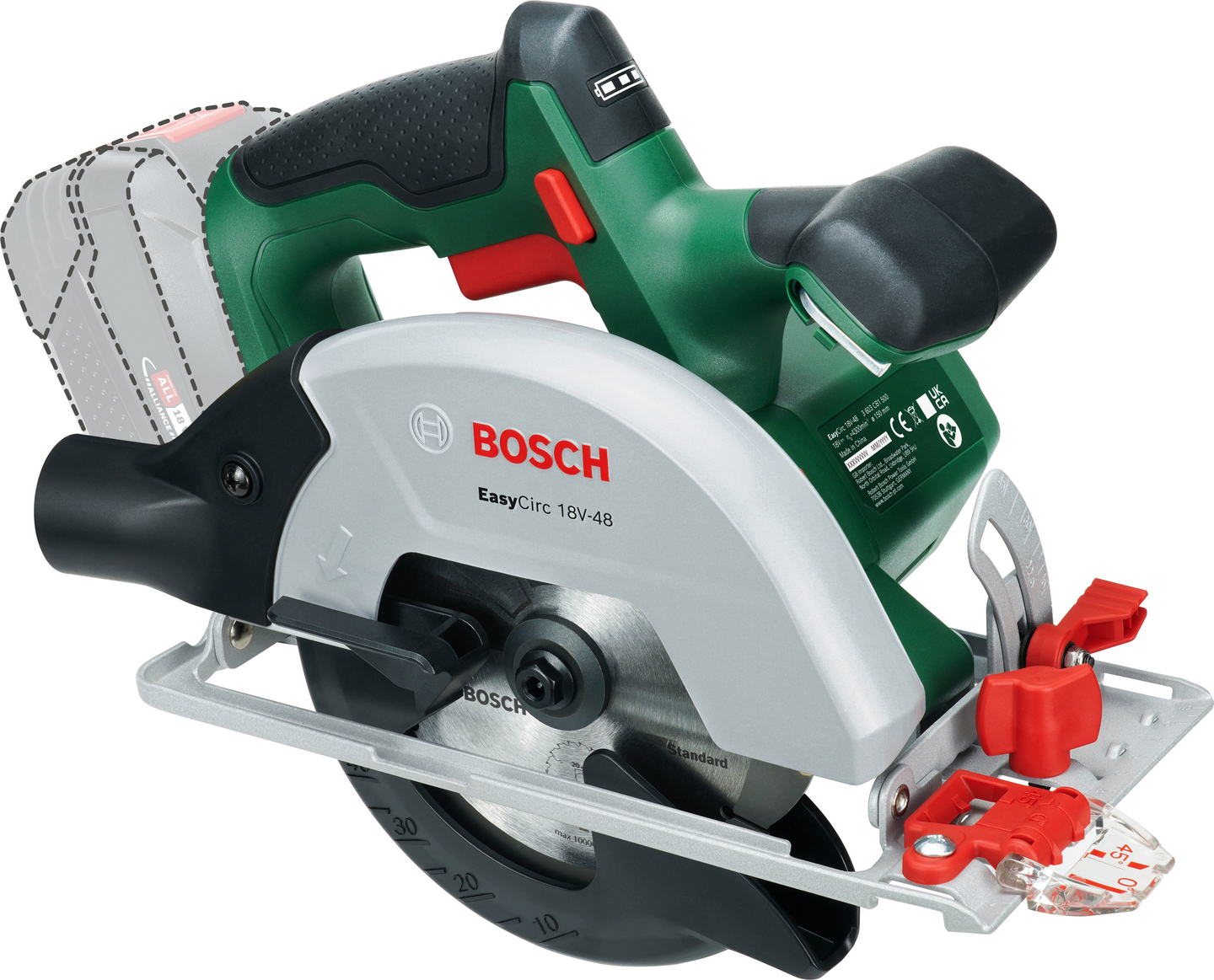 Akkukäsipyörösaha Bosch EasyCirc 18V-48 Solo