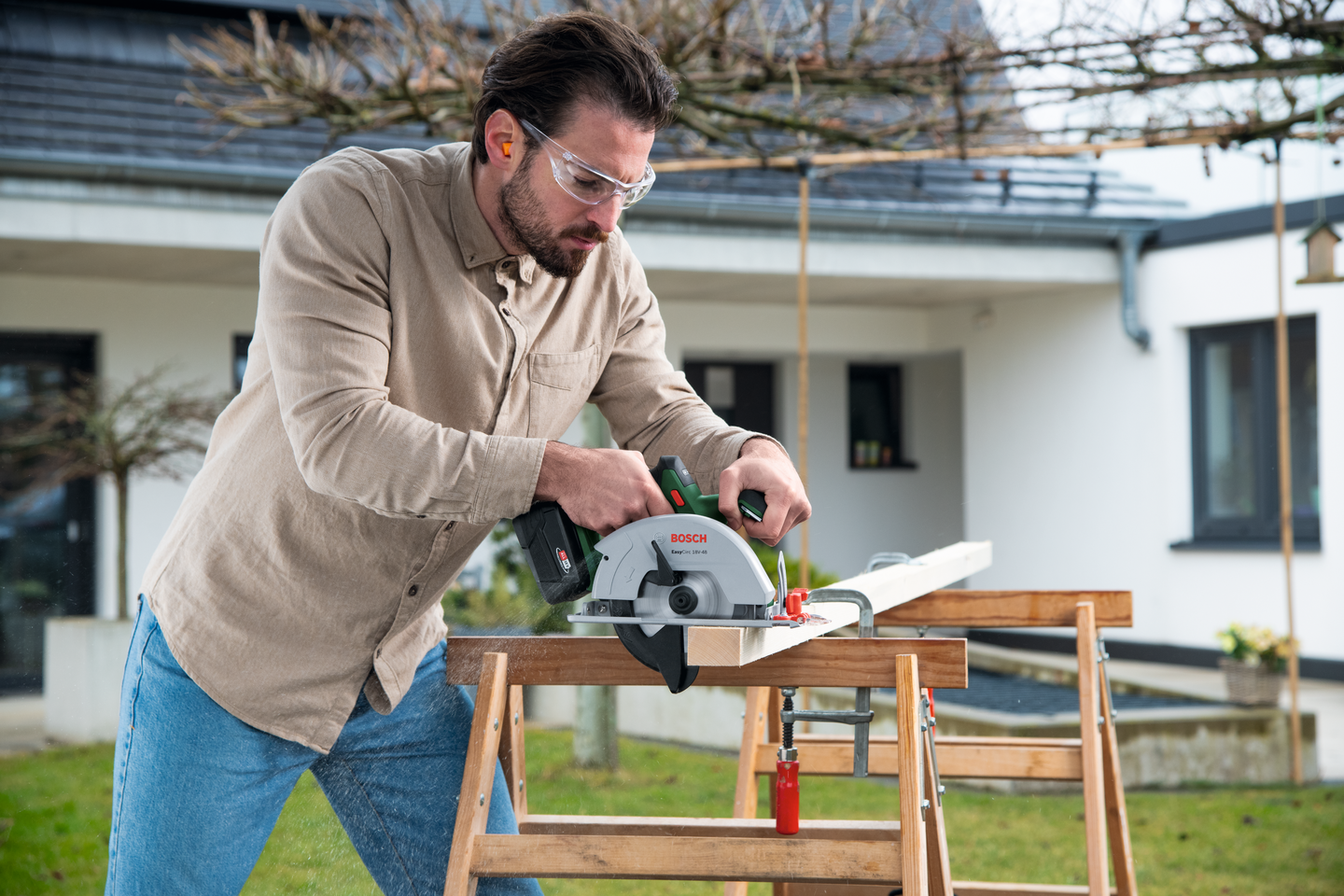 Akkukäsipyörösaha Bosch EasyCirc 18V-48 Solo
