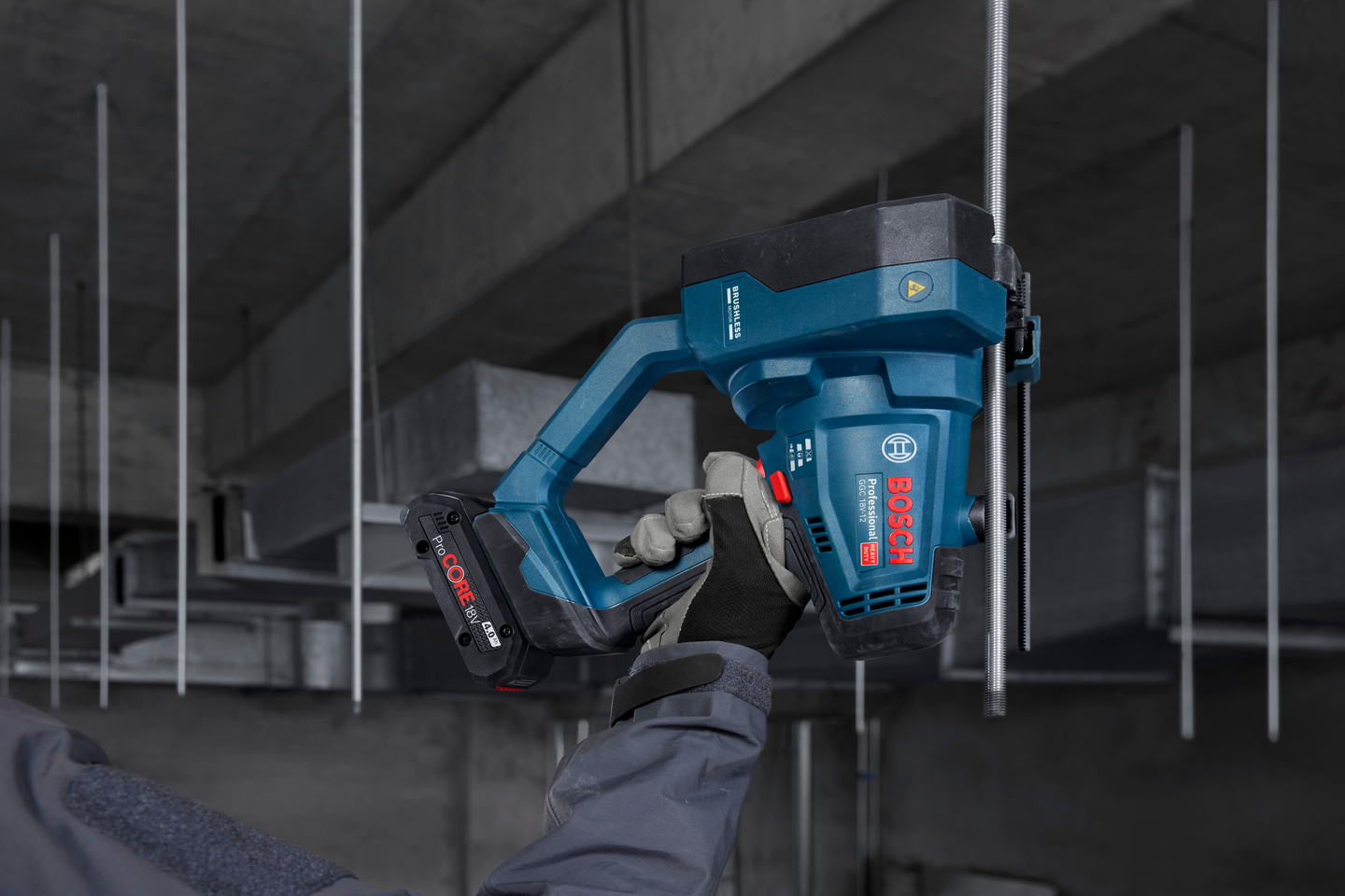 Akkukierretankoleikkuri Bosch GGC 18V-12 Solo L-Boxx