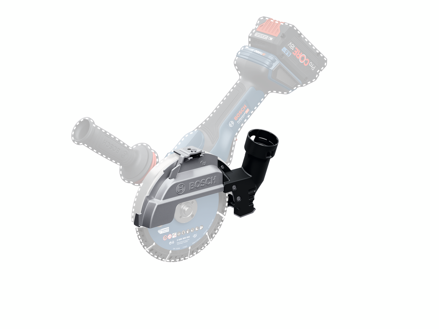 Pölynpoistoadapteri Bosch GDE 180 CG