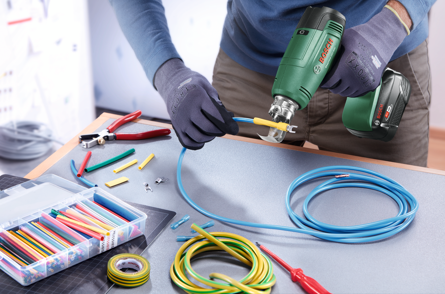 Akkukuumailmapuhallin Bosch EasyHeat 18V-500 Solo