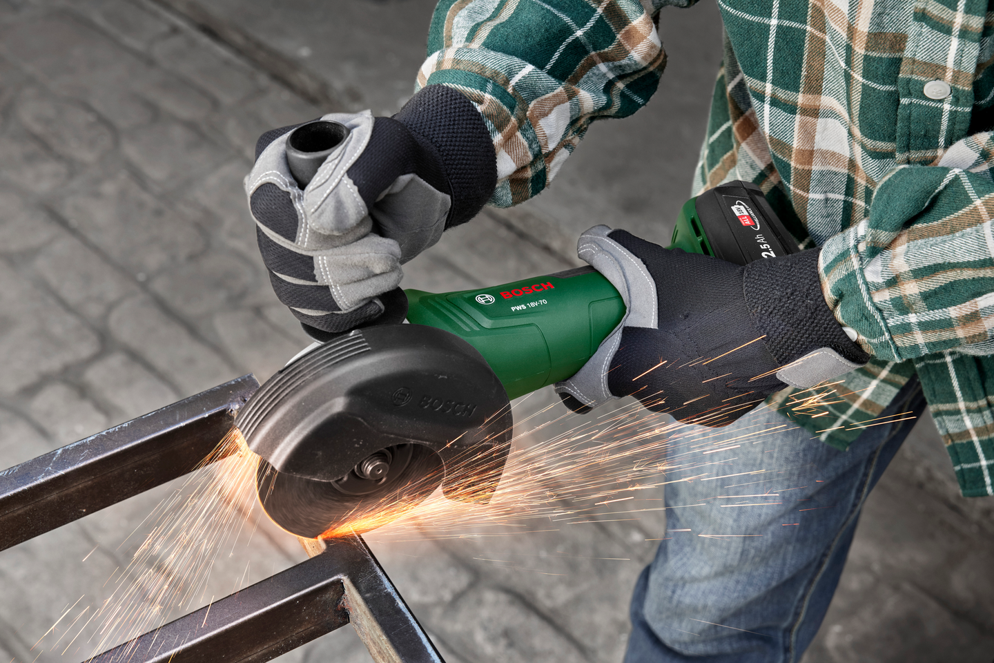 Akkukulmahiomakone Bosch PWS 18V-70 125mm Solo