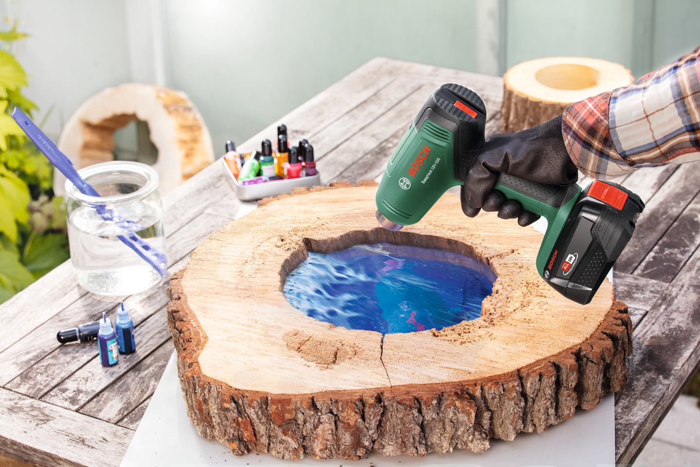 Akkukuumailmapuhallin Bosch EasyHeat 18V-500 Solo