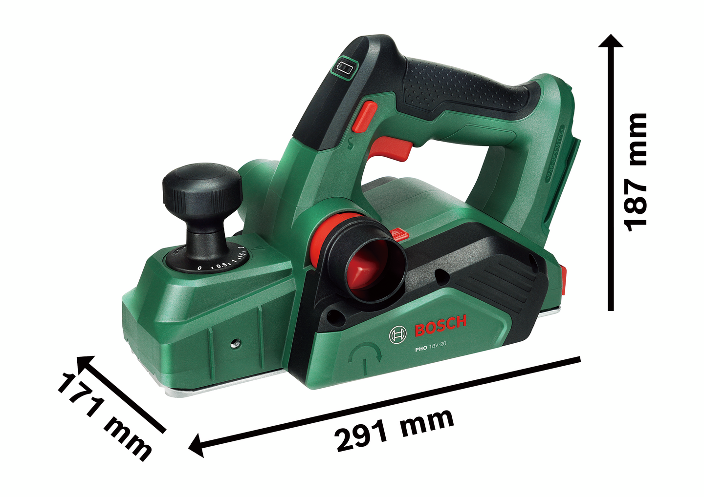 Akkuhöylä Bosch PHO 18V-20 Solo