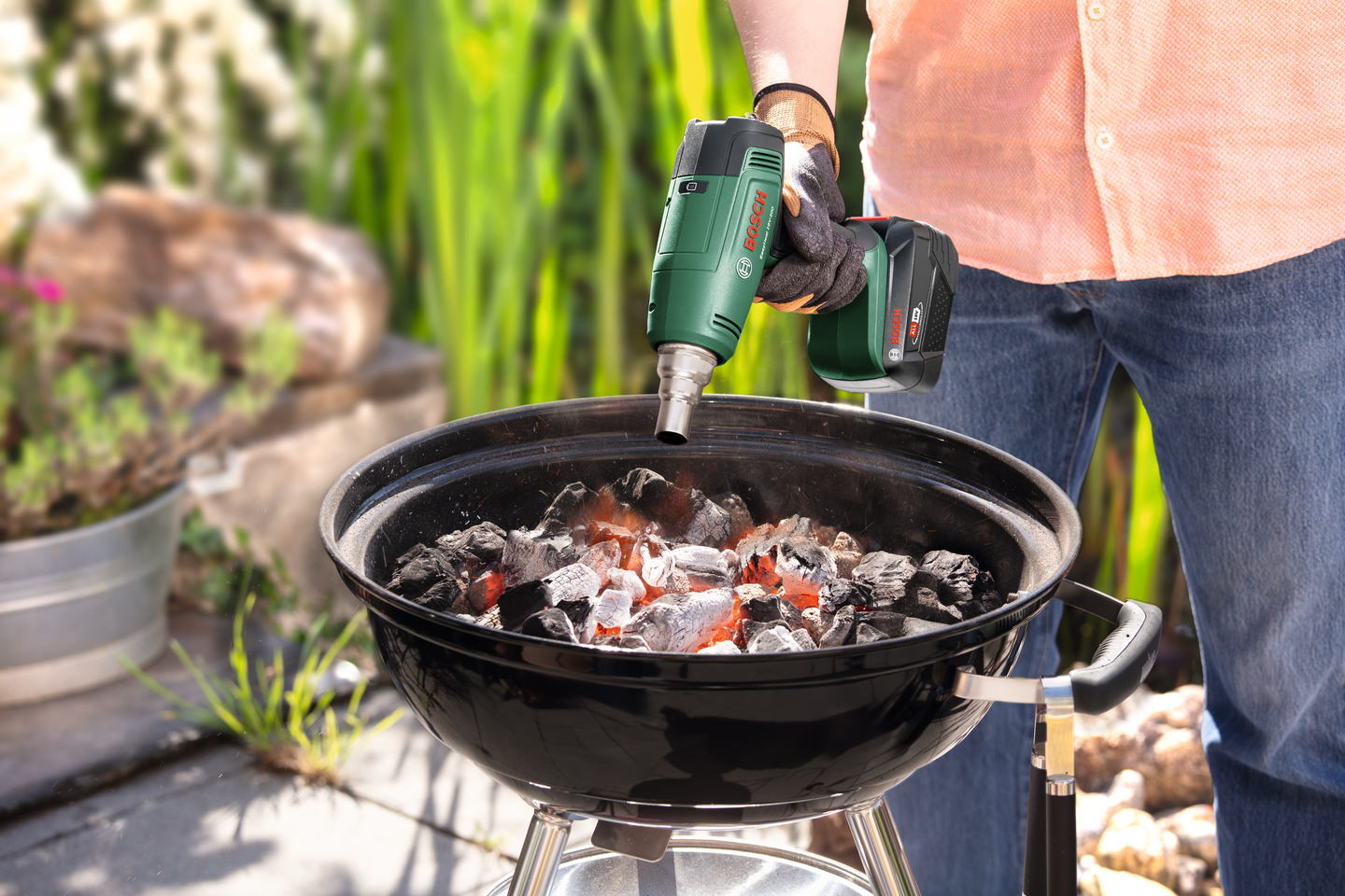 Akkukuumailmapuhallin Bosch EasyHeat 18V-500 Solo