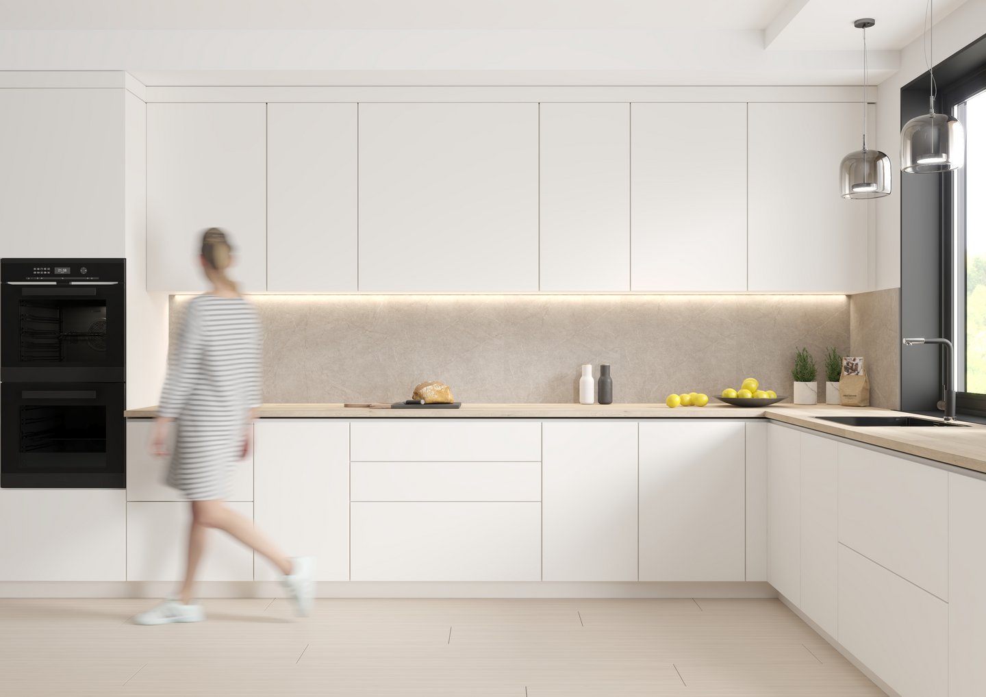 Välitilalevy Fibo 8304KM00 Polished Stone 10x620x580mm