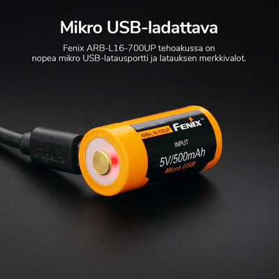 Akkuparisto Fenix 16340, 800 mAh, ARB-L16-700UP