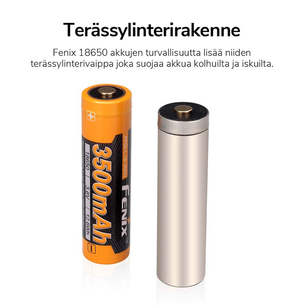 Akkuparisto Fenix 18650, 3400 mAh, ARB-L18-3500