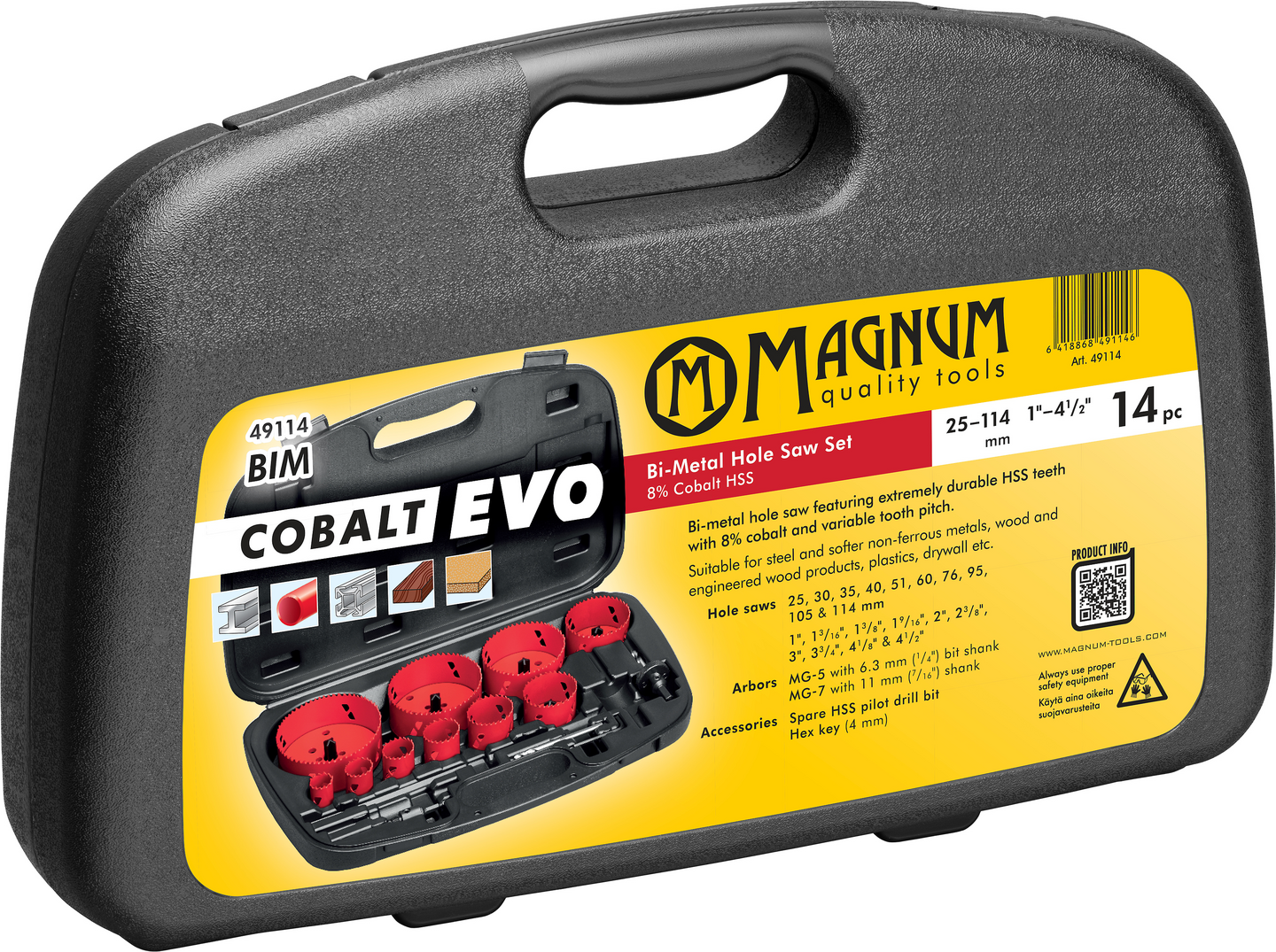 Reikäsahasarja Magnum 49114 14-os 25–114