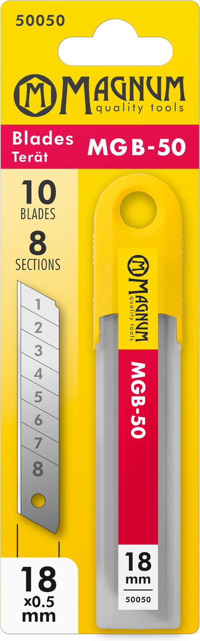 Katkoteräveitsenterä 18 mm MGB-50