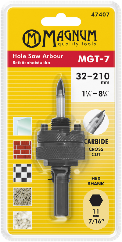 Istukka timanttireikäsahoille MGT-7, MAG