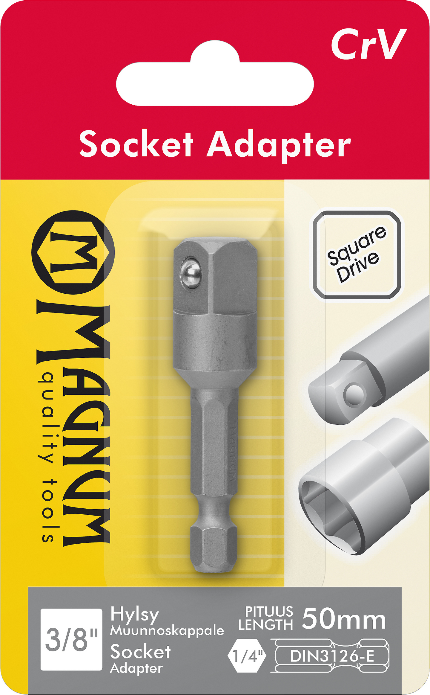 Muunnoskappale 3/8 50mm