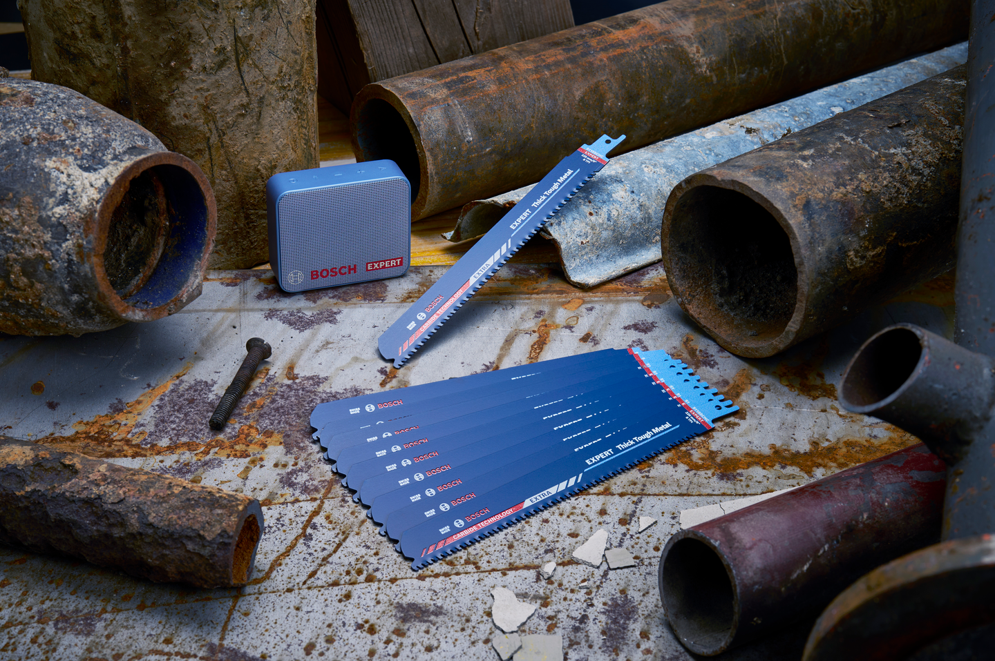 Puukkosahanterä Bosch Expert Thick Tough Metal S1155CHC 10kpl + JBL GO kaiutin