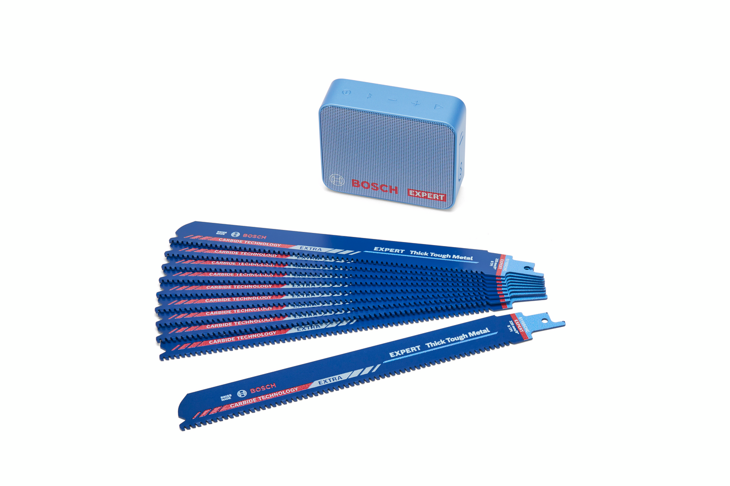 Puukkosahanterä Bosch Expert Thick Tough Metal S1155CHC 10kpl + JBL GO kaiutin