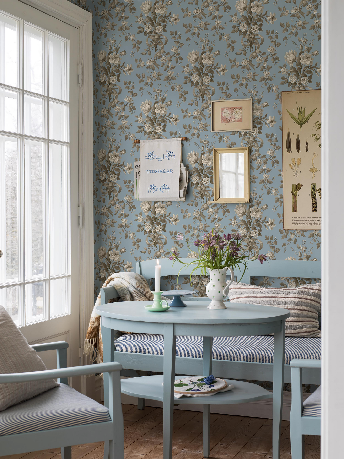 Kuitutapetti Boråstapeter Anno II 8062 Tullgarn 10,05m