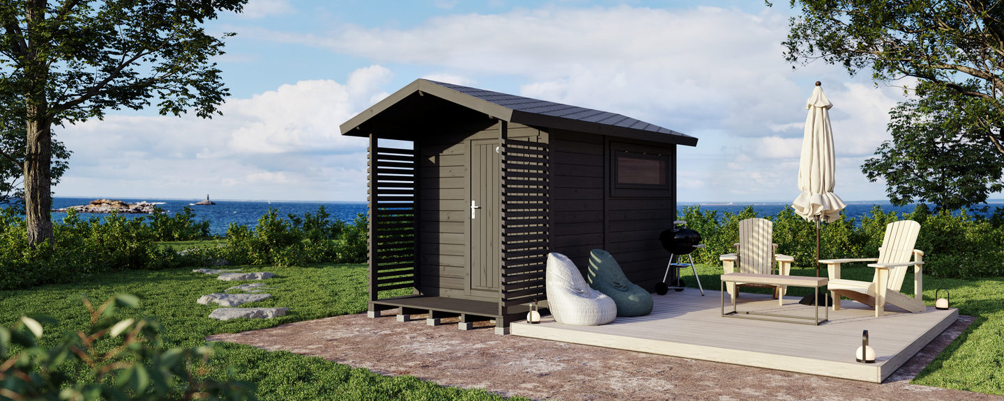 Pihasauna + pukuhuone Lillevilla Kitka 6,4m²