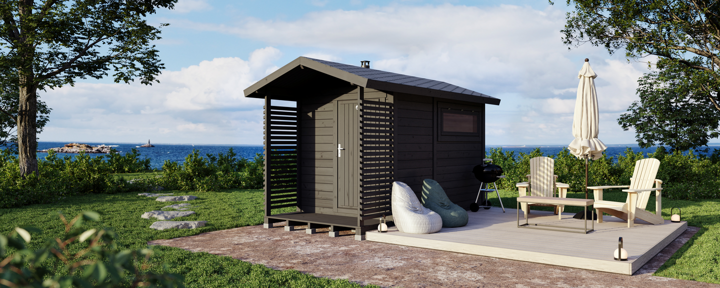 Pihasauna + pukuhuone Lillevilla Kitka 6,4m²