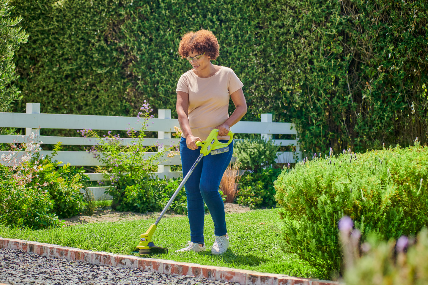 Akkutrimmeri Ryobi RY18LT23A-0 18V ONE+ 23cm runkoversio