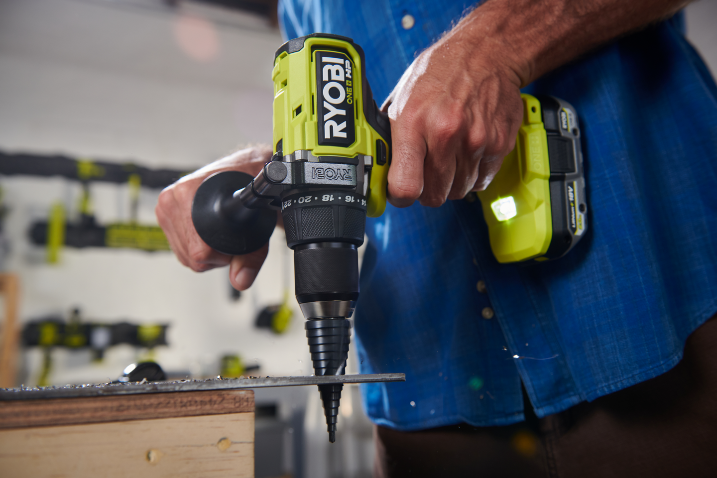 Akkuporakone Ryobi RDD18X1-0 18V ONE+ HP runko