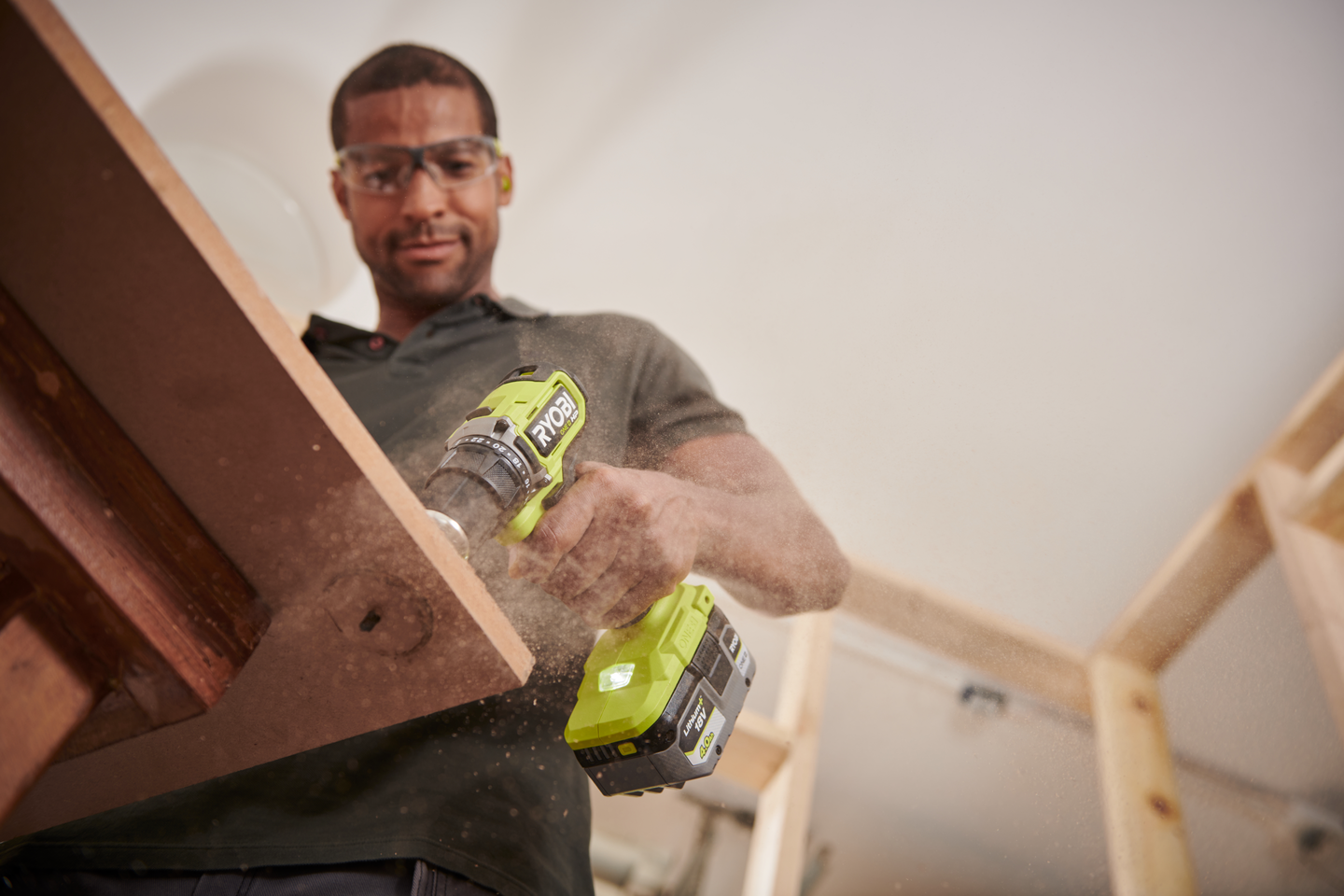 Akkuporakone RYOBI RDD18C1-220S 18V ONE+ HP hiiliharjaton 2x2,0Ah akut