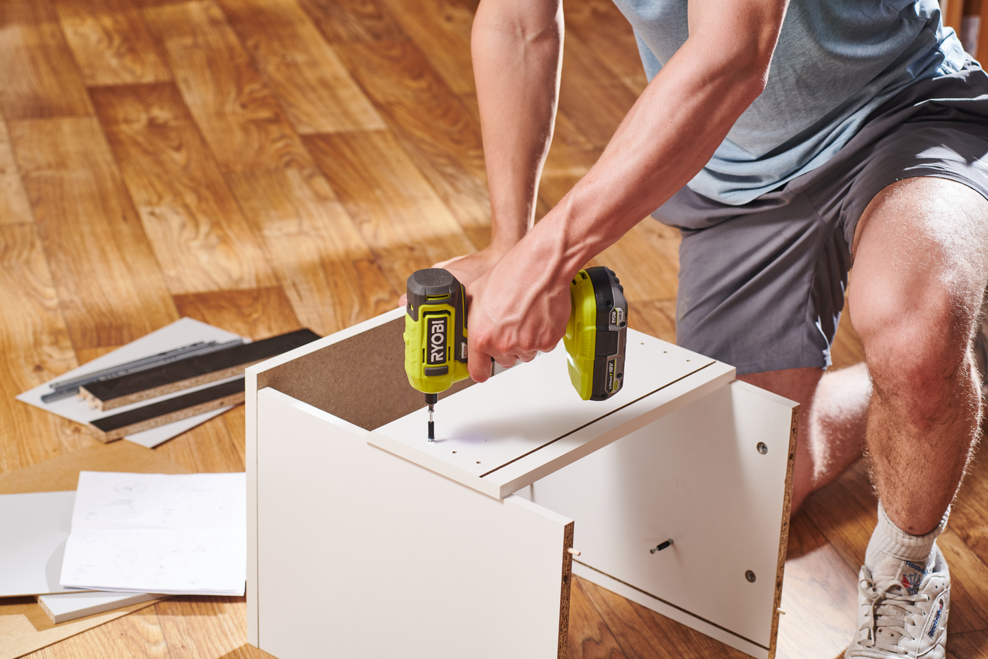 Ruuvinväännin RYOBI RSD18-0 18V ONE+ 1/4"-istukalla ei akkua